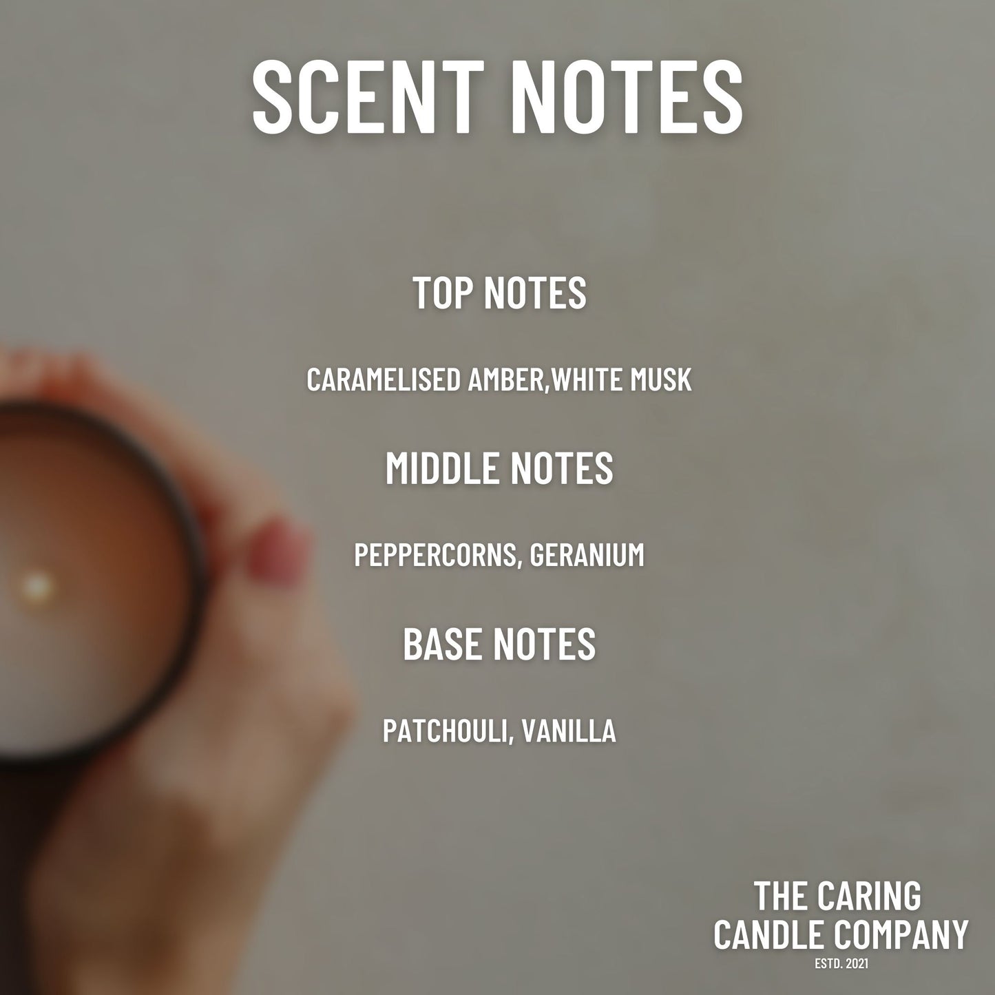 Musk & Sandalwood - The Caring Candle Company