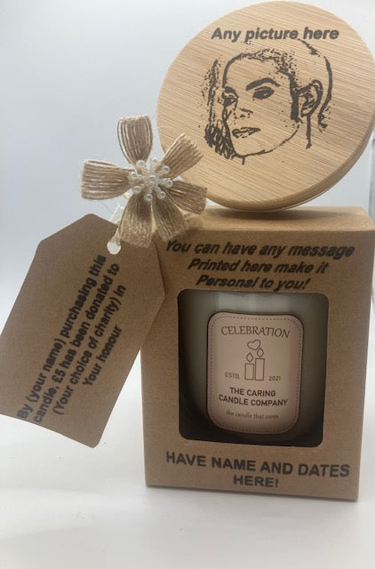 Celebration Bespoke Handmade Personalised Candle